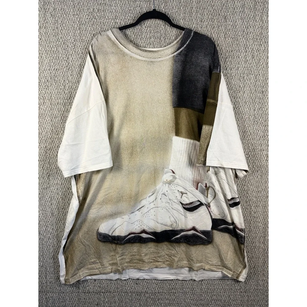 Vintage Jordan Air Jordan 7 Sneaker Graphic T-Shirt Mens 4XL All Over Print